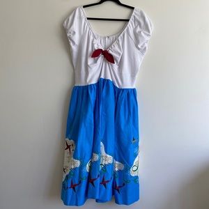 NWT Pin Up Disney Mary Blair Bon Voyage Dress